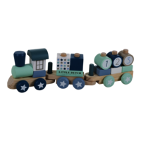 Little Dutch Holz-Eisenbahn mit Steck-Formen