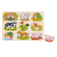 GOKI Steckpuzzle Bauernhof